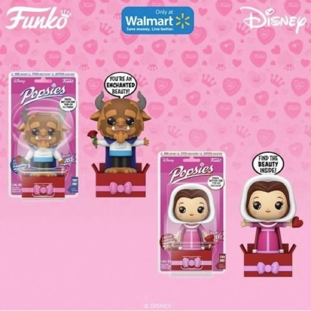 Funko Popsies Disney Beauty And The Beast *2 PACK* Belle & Beast Set Valentines - Picture 4 of 4